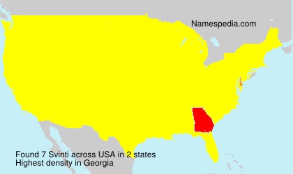 Surname Svinti in USA