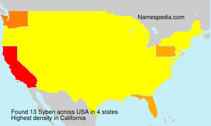 Surname Syben in USA