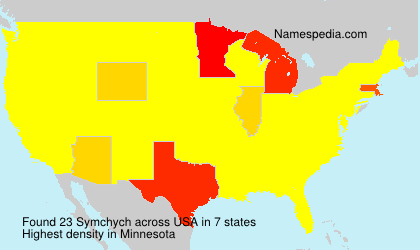 Surname Symchych in USA