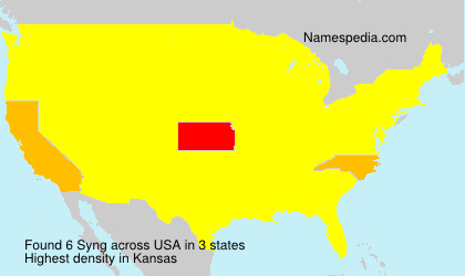 Surname Syng in USA Surname Syng in USA