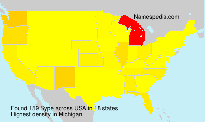 Surname Sype in USA