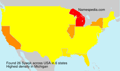 Surname Sywyk in USA