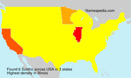 Surname Szetho in USA Surname Szetho in USA