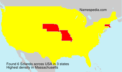 Surname Szlanda in USA