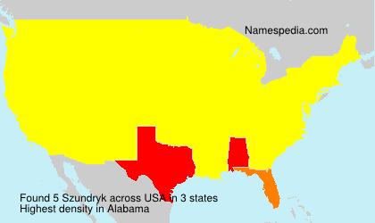Surname Szundryk in USA