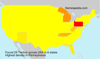 Surname Tachoir in USA
