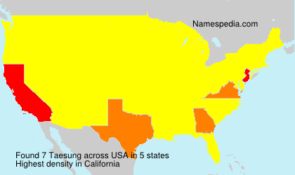 Surname Taesung in USA Surname Taesung in USA