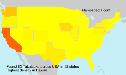 Surname Takatsuka in USA