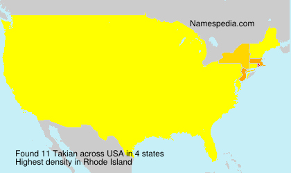 Surname Takian in USA