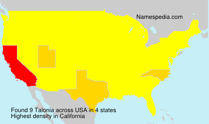 Surname Talonia in USA Surname Talonia in USA