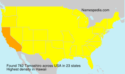 Surname Tamashiro in USA
