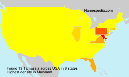 Surname Tamassia in USA