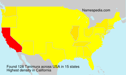 Surname Tanimura in USA