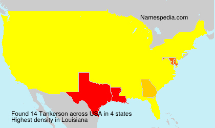 Surname Tankerson in USA