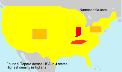 Surname Taparo in USA