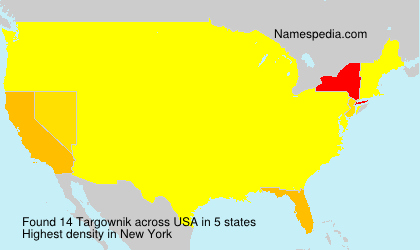 Surname Targownik in USA Surname Targownik in USA