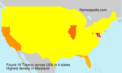 Surname Tatarov in USA