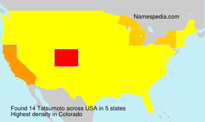 Surname Tatsumoto in USA