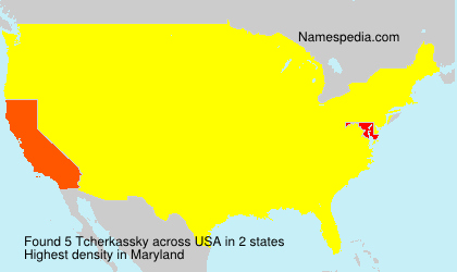 Surname Tcherkassky in USA