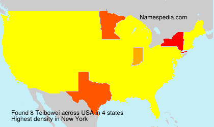 Surname Teibowei in USA