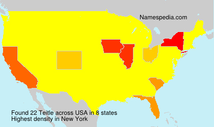 Surname Teitle in USA Surname Teitle in USA