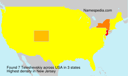 Surname Teleshevskiy in USA