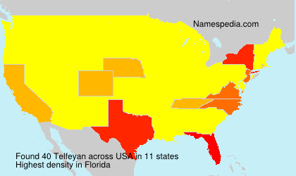 Surname Telfeyan in USA Surname Telfeyan in USA