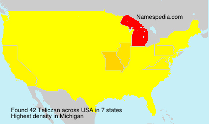 Surname Teliczan in USA