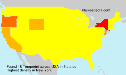 Surname Temperini in USA