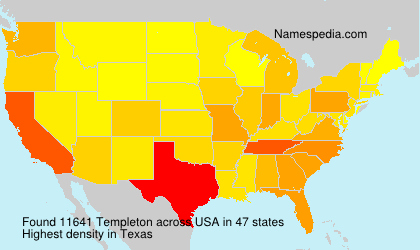 Surname Templeton in USA