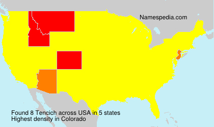 Surname Tencich in USA