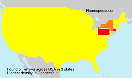 Surname Tenywa in USA