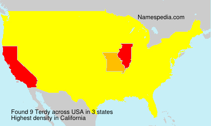 Surname Terdy in USA Surname Terdy in USA