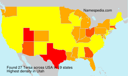 Surname Tersa in USA