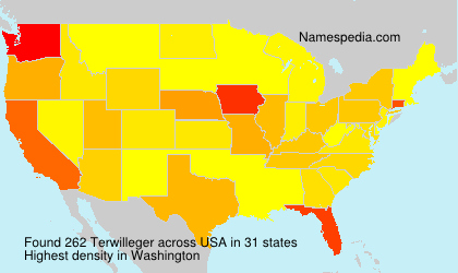 Surname Terwilleger in USA Surname Terwilleger in USA