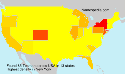 Surname Tesman in USA