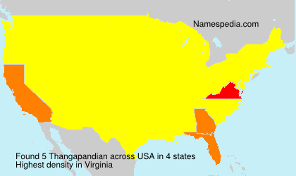 Surname Thangapandian in USA Surname Thangapandian in USA