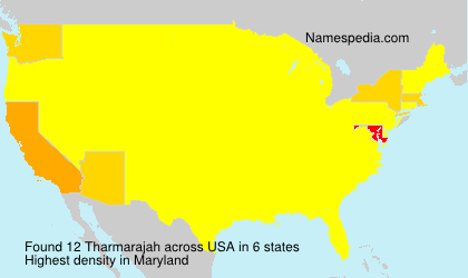 Surname Tharmarajah in USA