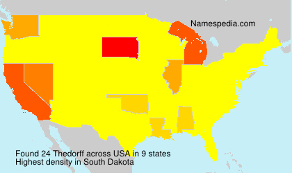Surname Thedorff in USA