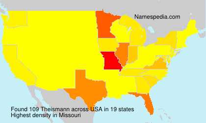 Surname Theismann in USA