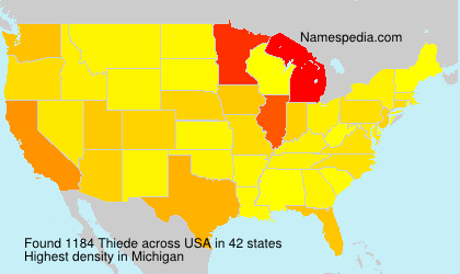 Surname Thiede in USA