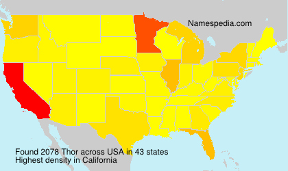 Surname Thor in USA