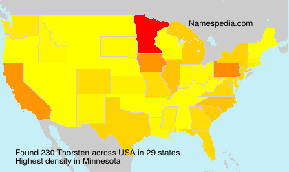 Surname Thorsten in USA