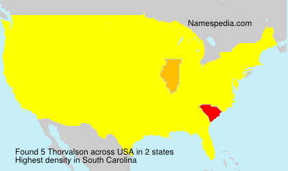 Surname Thorvalson in USA