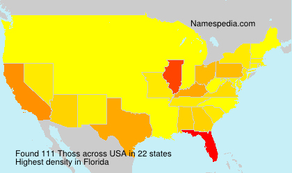 Surname Thoss in USA