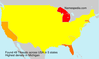 Surname Tibaudo in USA