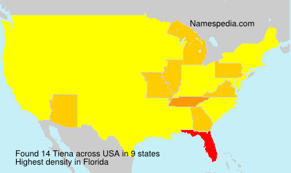 Surname Tiena in USA