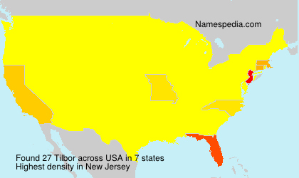 Surname Tilbor in USA