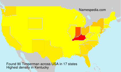 Surname Timperman in USA