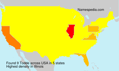 Surname Todde in USA